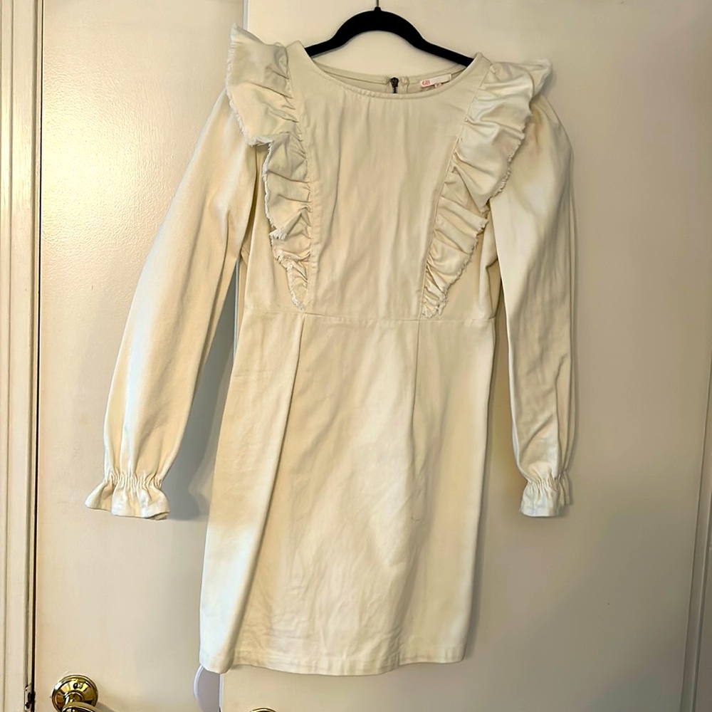 Giani Bini white denim dress